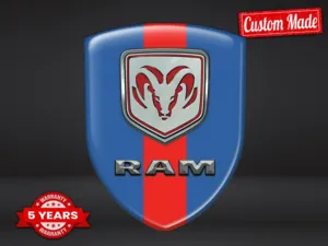 Dodge Pegatina Relieve Auto Resistente Premium Minimalista